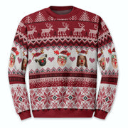 Personalized Photo Ugly Xmas Sweater – Funny Custom Face Christmas Sweatshirt for Holiday Gift