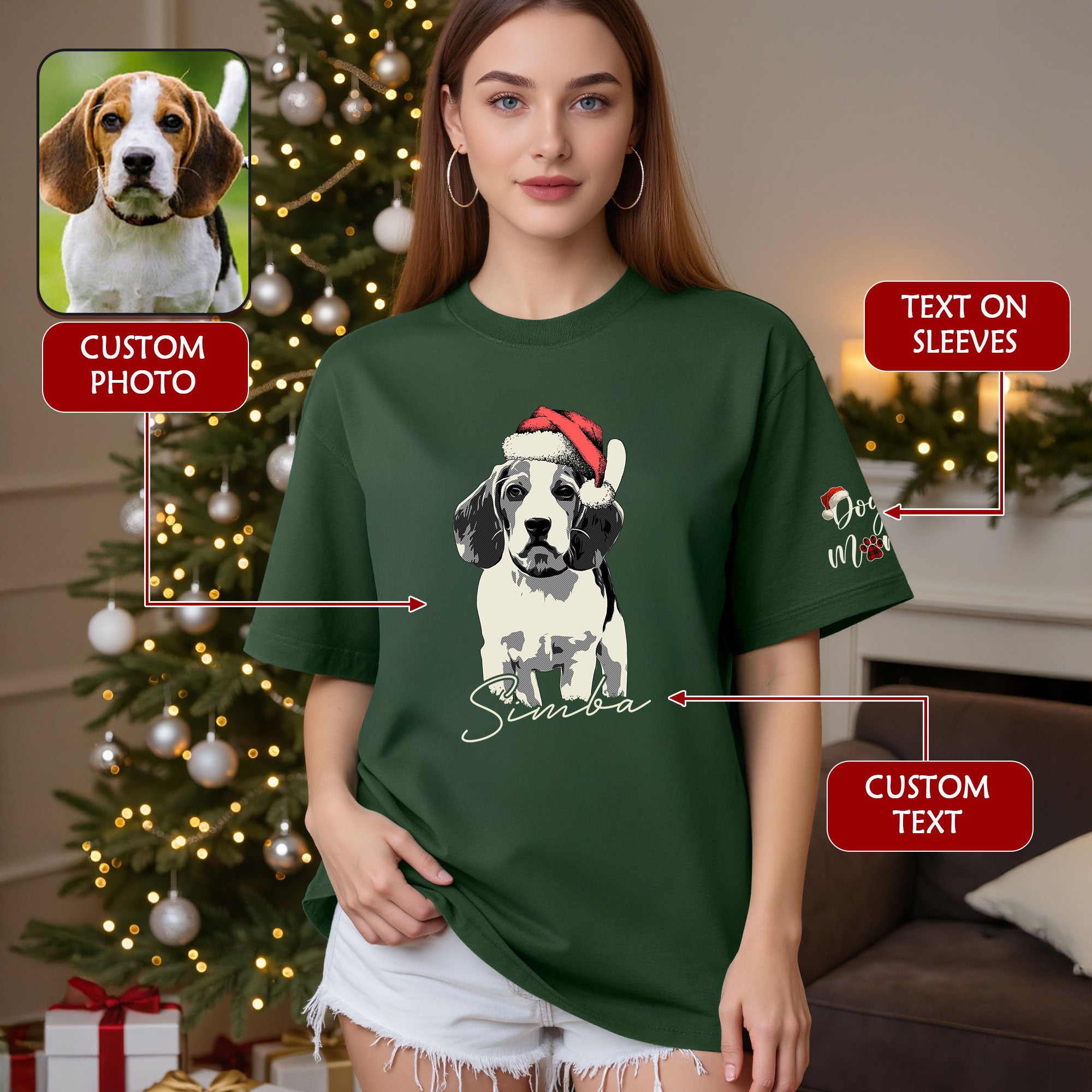 Custom Pet T-Shirt – Personalized Dog & Cat Photo Tee for Animal Lovers