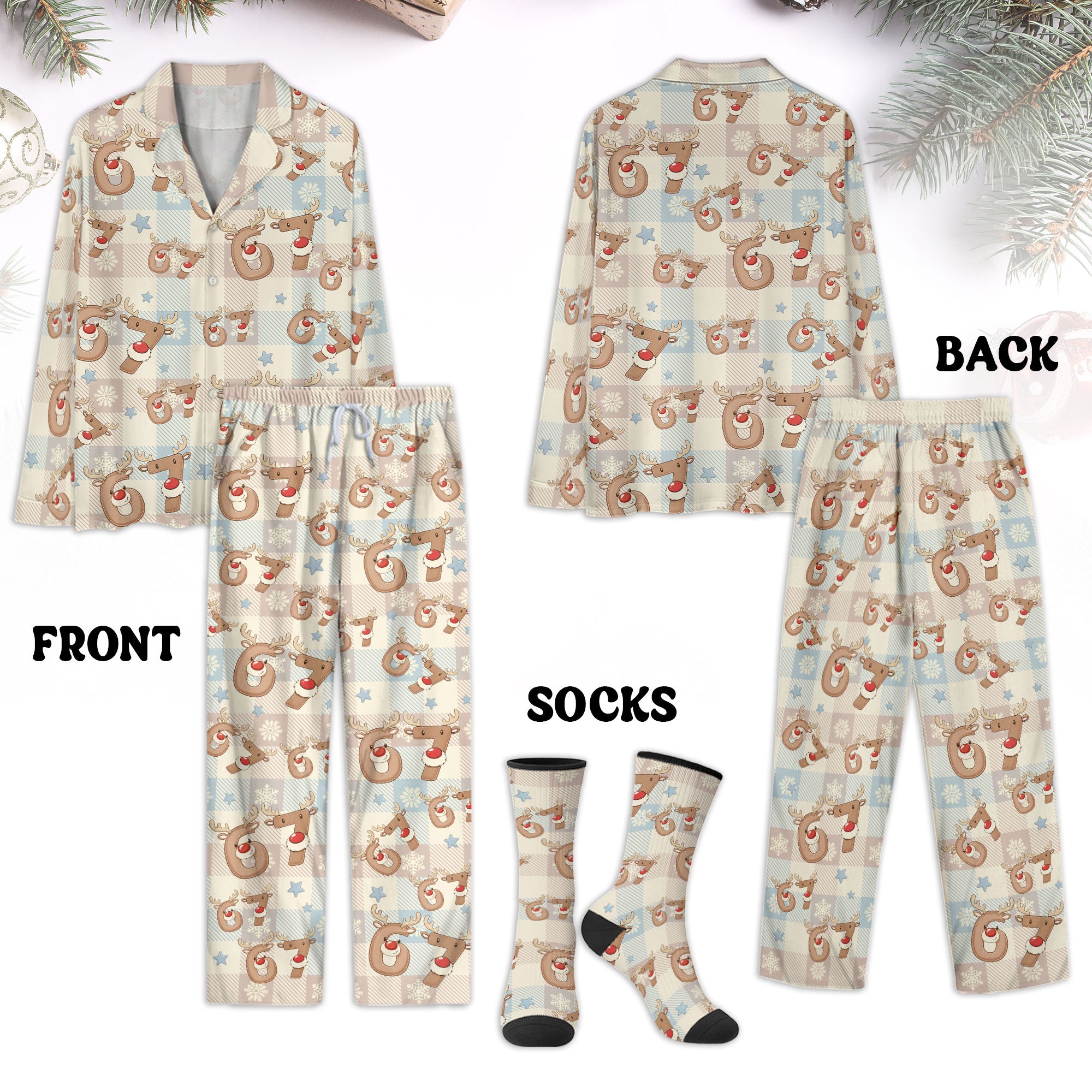 Premium Women’s Christmas PJs 6 7 – Warm Holiday Sleepwear