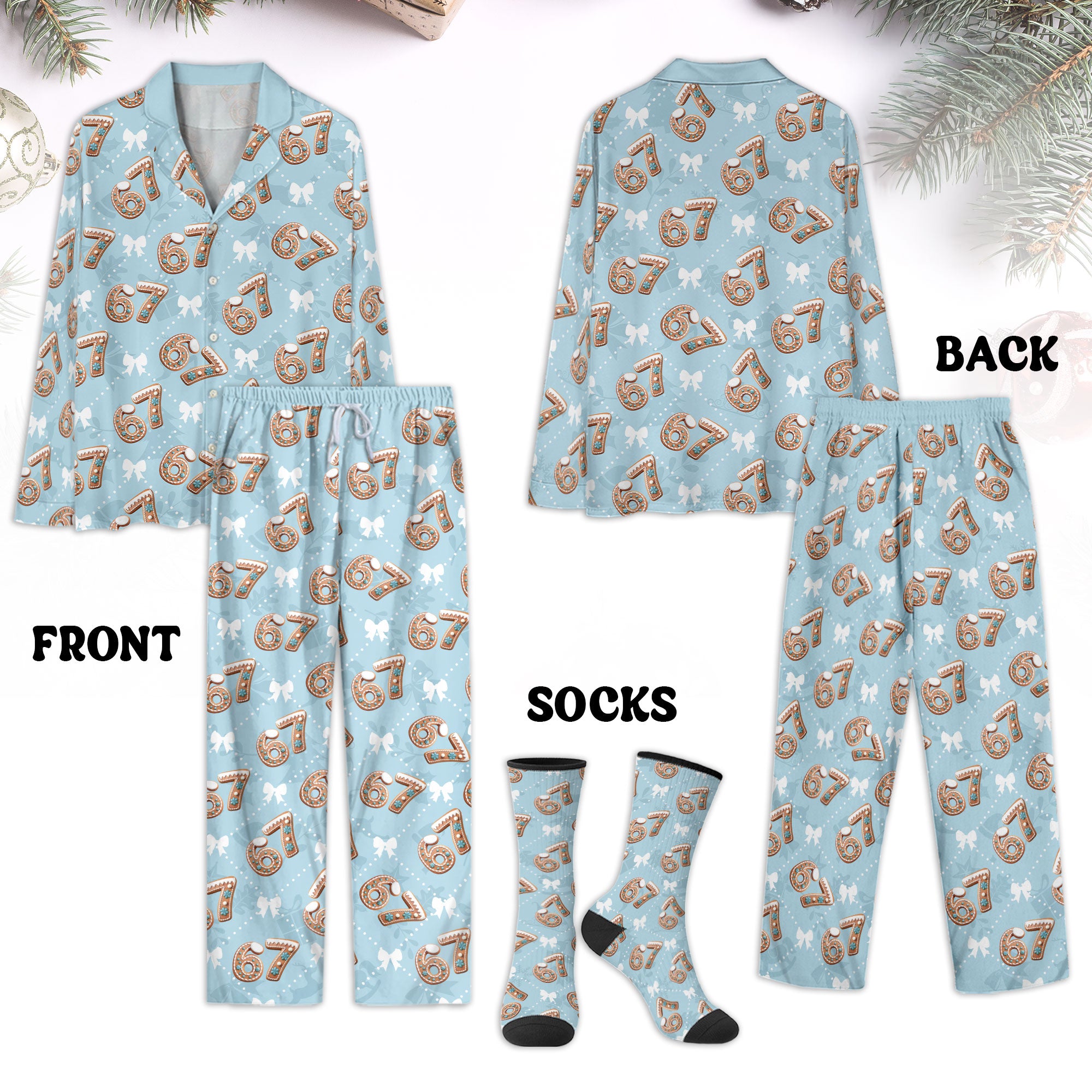 Women’s Christmas Sleepwear Set 6 7 – Holiday Comfort PJs