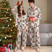 Personalized Couples Pajama Pants – Custom Name Matching Christmas PJs Gift for Men Women Sleepwear