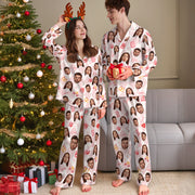 Matching Couples Pajama Pants – Personalized Custom Couples Christmas PJs Gift for Men Women