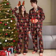 Personalized Pet & Owner Christmas Pajamas – Custom Dog Lover Holiday Sleepwear with Festive Plaid Design