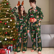 Custom Pet & Owner Christmas Pajamas – Personalized Dog Lover Holiday Sleepwear with Festive Design