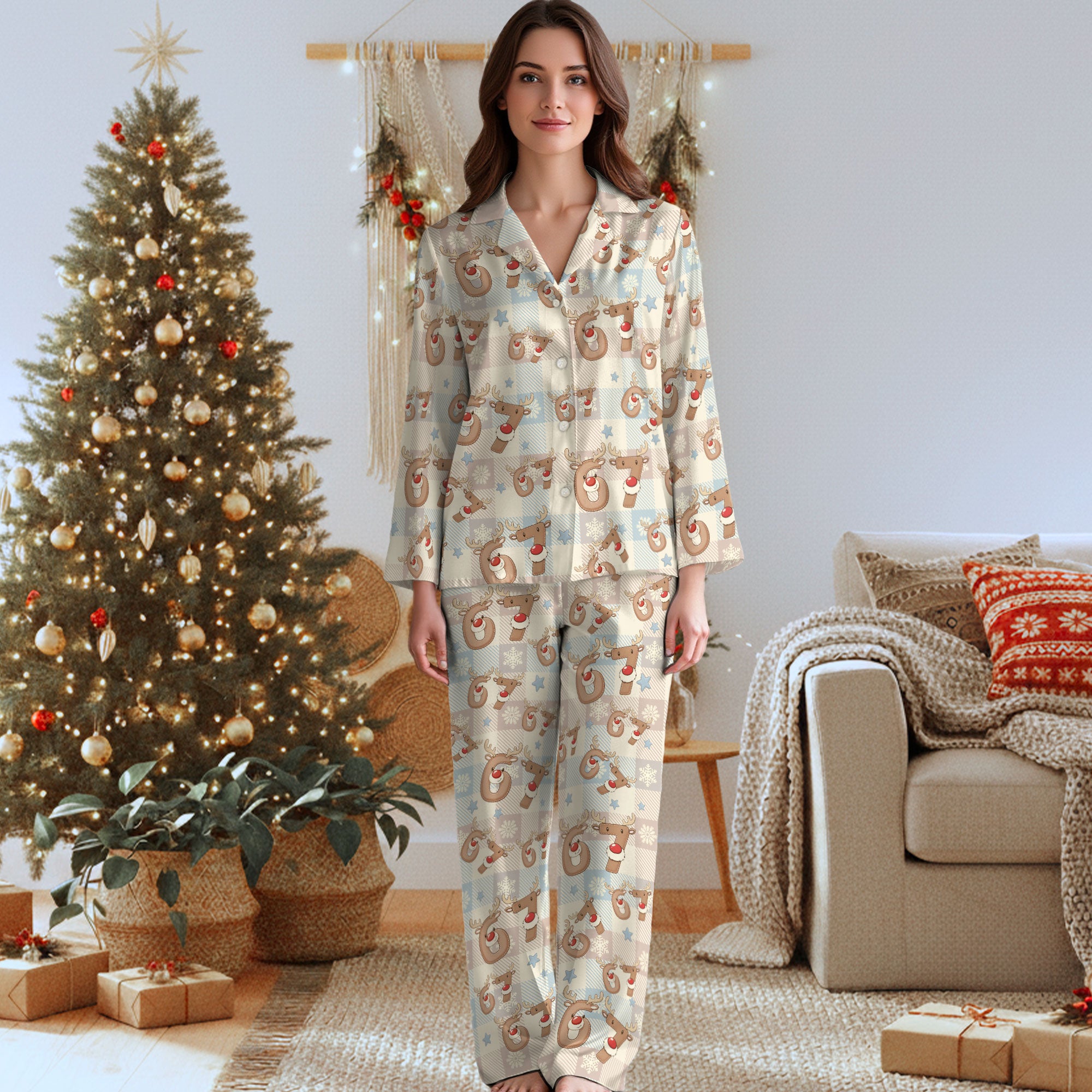 Premium Women’s Christmas PJs 6 7 – Warm Holiday Sleepwear