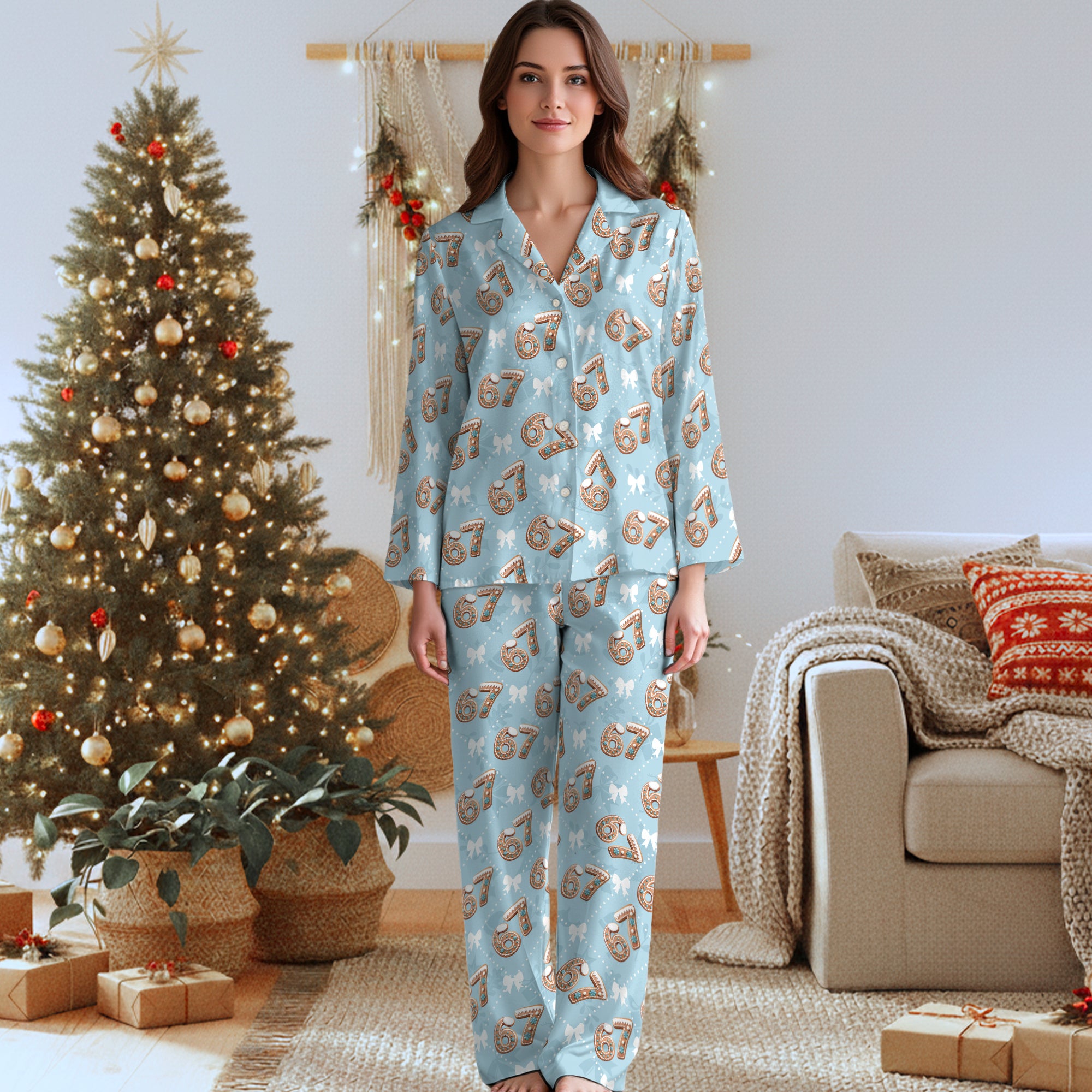 Women’s Christmas Sleepwear Set 6 7 – Holiday Comfort PJs