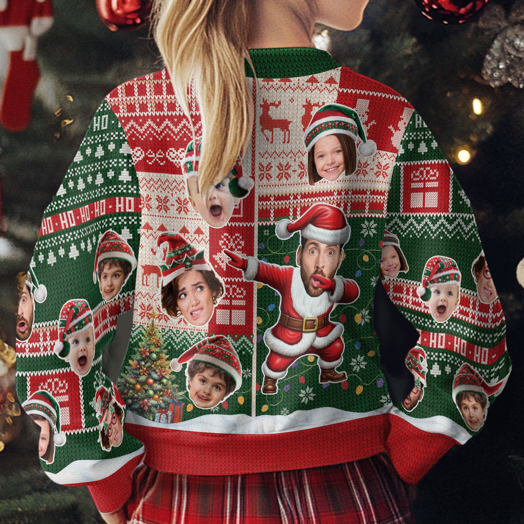 Personalized Photo Ugly Christmas Sweater – Funny Custom Face Holiday Sweatshirt for Holiday Gift
