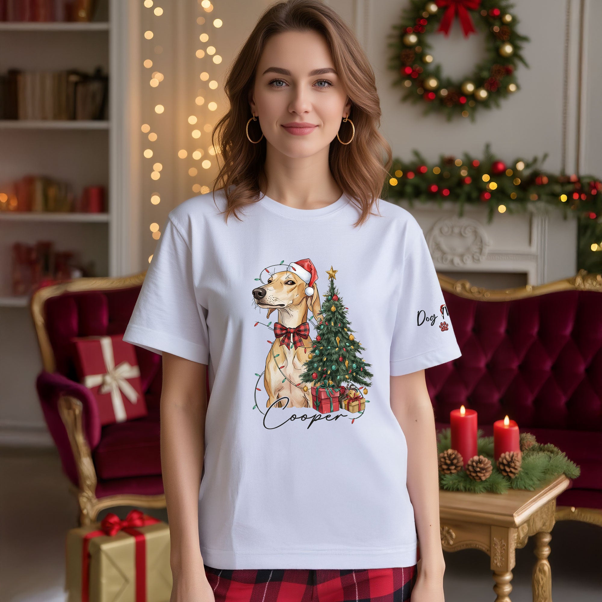 Custom Pet Photo Shirt – Personalized Dog Christmas Shirt, Perfect Gift for Pet Lovers