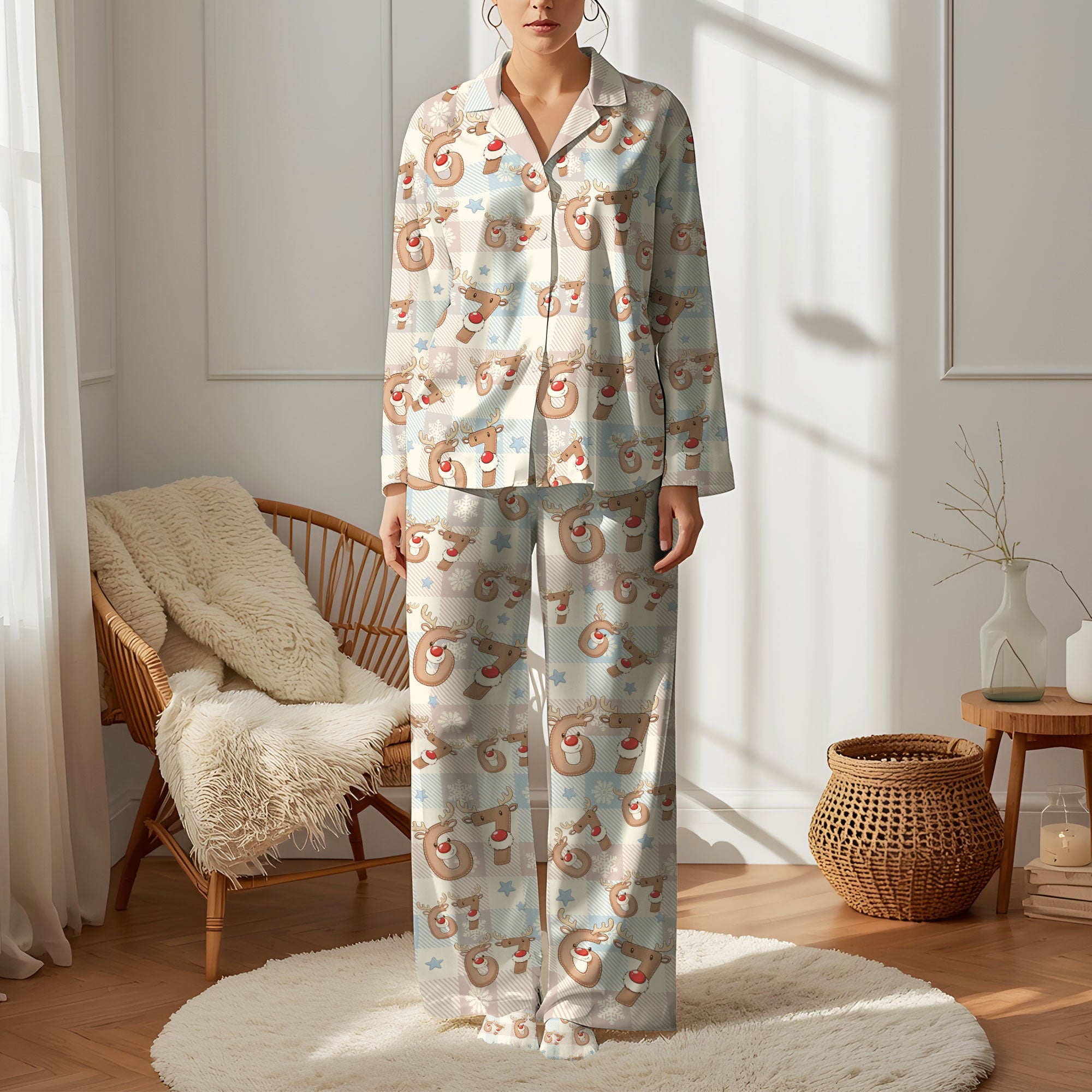 Premium Women’s Christmas PJs 6 7 – Warm Holiday Sleepwear