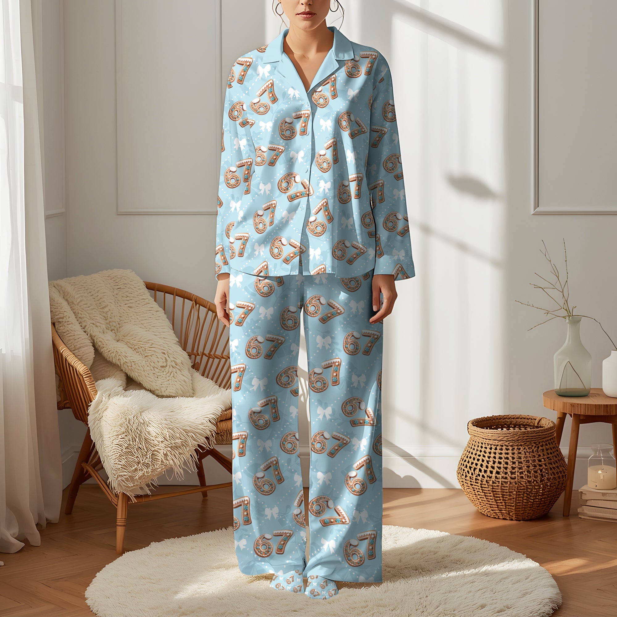 Women’s Christmas Sleepwear Set 6 7 – Holiday Comfort PJs