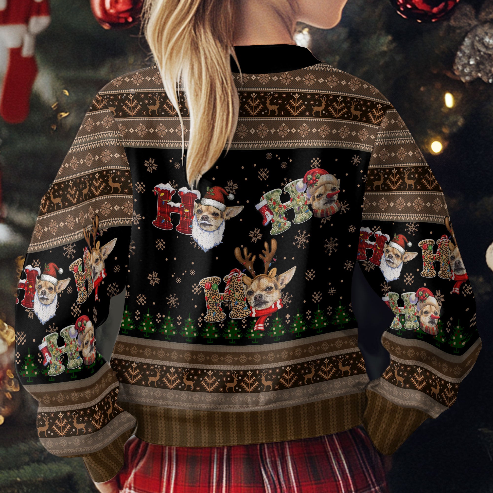Ugly Christmas Dog Sweater – Personalized Pet Photo Holiday Sweatshirt for Men & Women