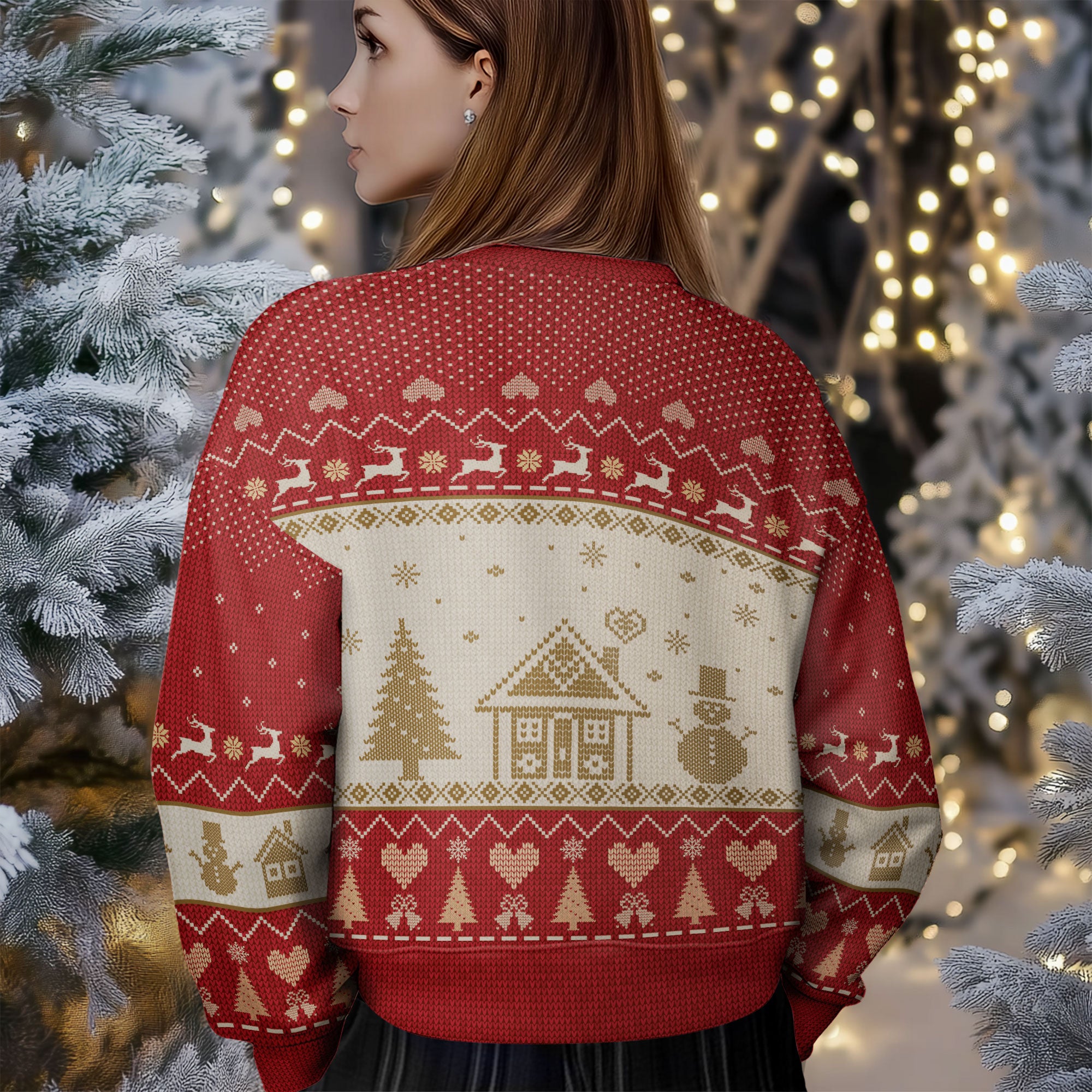 Custom Face Ugly Christmas Sweater – Personalized Photo Holiday Sweatshirt, Funny Xmas Gift