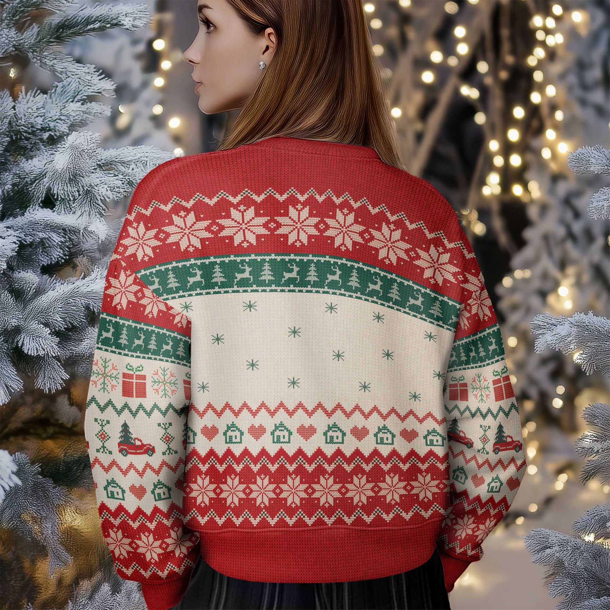 Personalized Photo Xmas Sweater for Men & Women – Custom Face Ugly Christmas Sweatshirt Gift