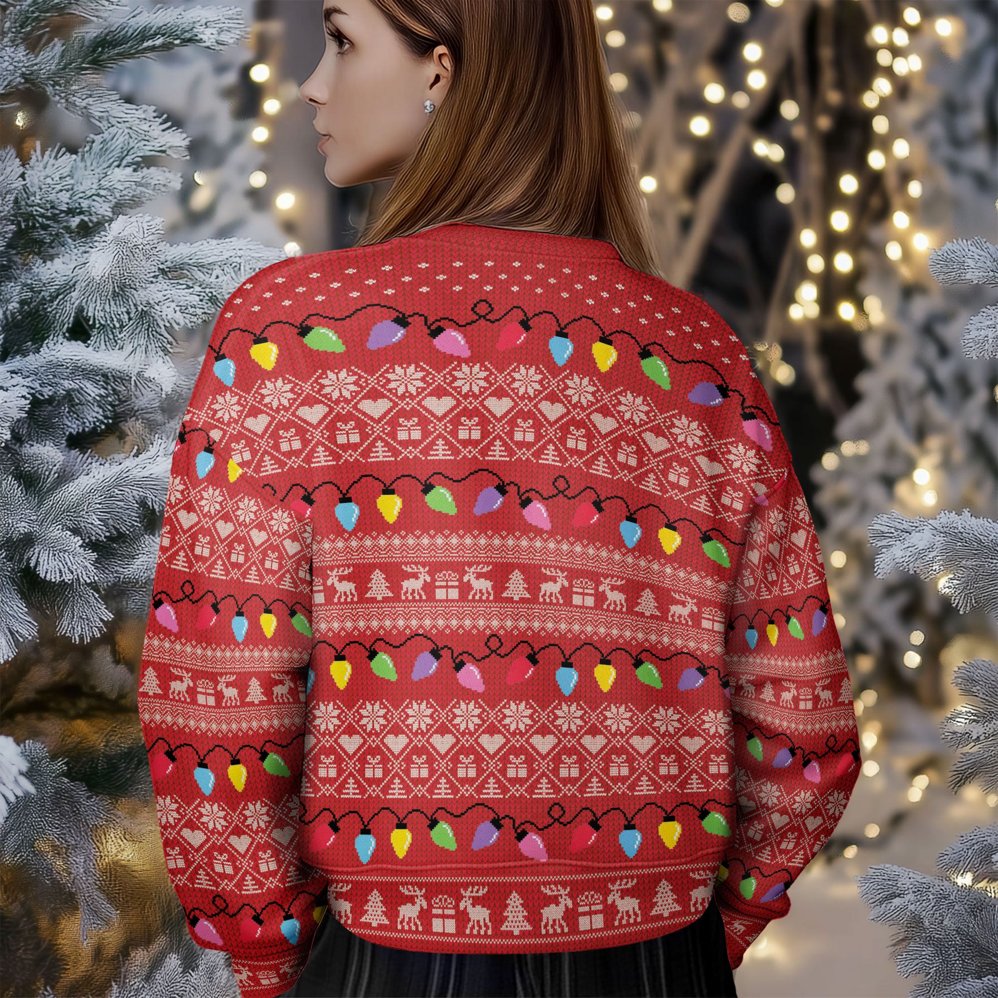 Custom Face Christmas Sweater – Personalized Ugly Holiday Sweatshirt, Funny Family Xmas Gift