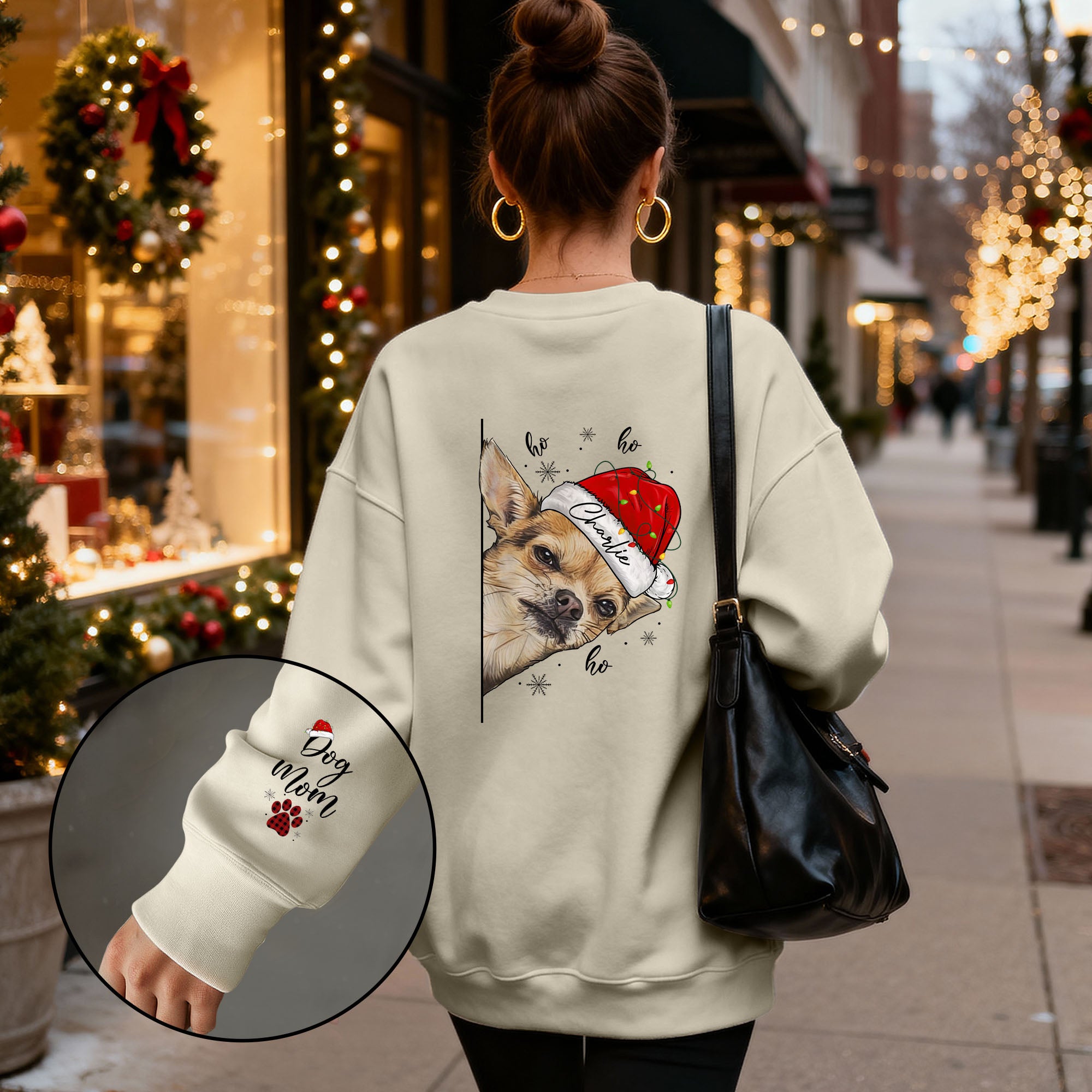 Custom Dog Mom Sweatshirt – Personalized Pet Photo Gift