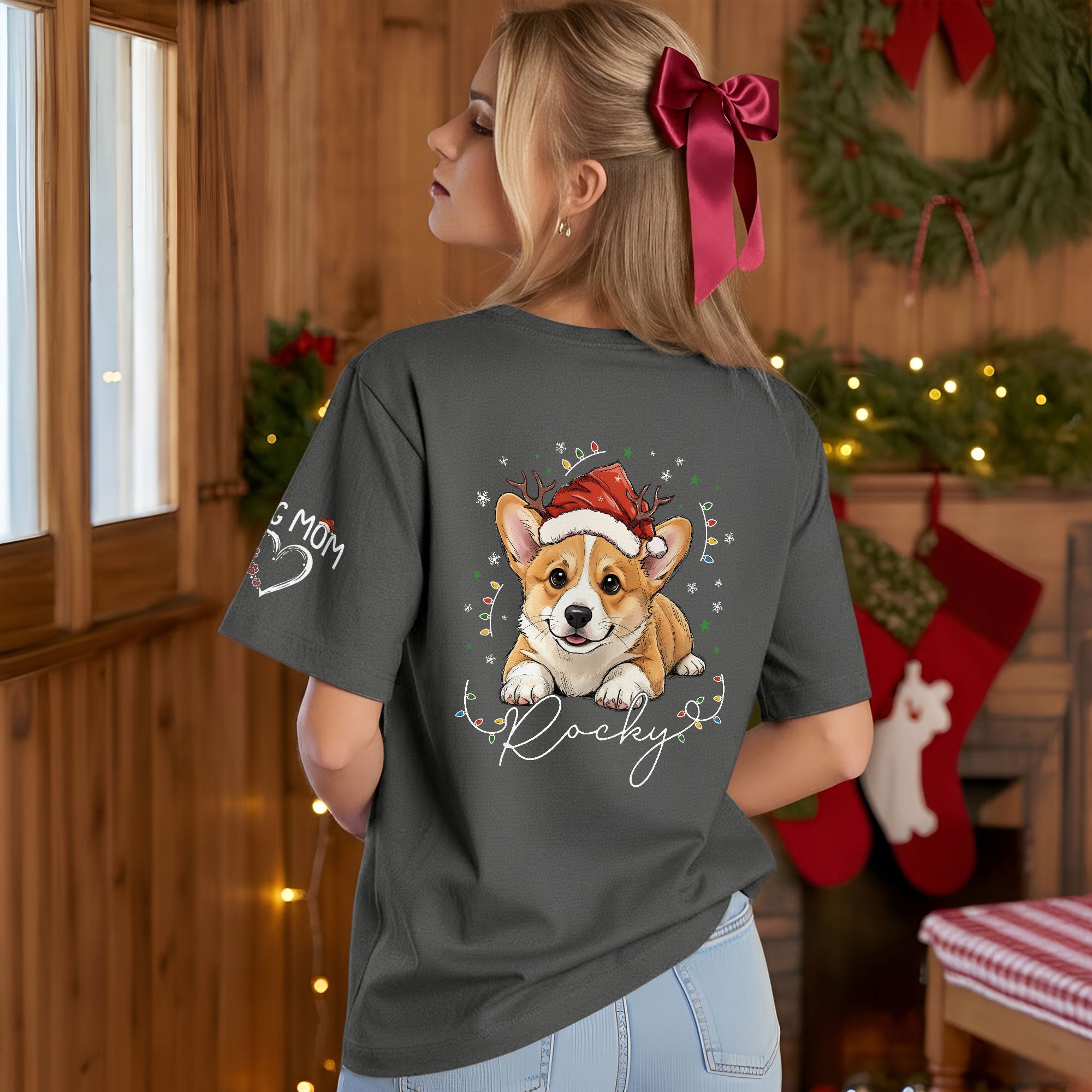 Personalized Pet Christmas Shirt – Custom Dog T-Shirt, Cute Holiday Gift for Pet Lovers