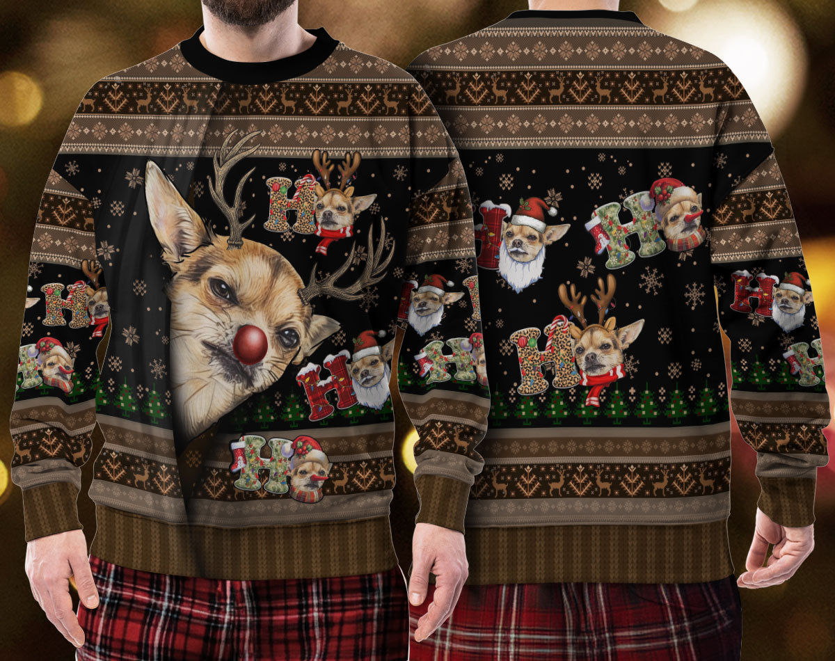 Ugly Christmas Dog Sweater – Personalized Pet Photo Holiday Sweatshirt for Men & Women