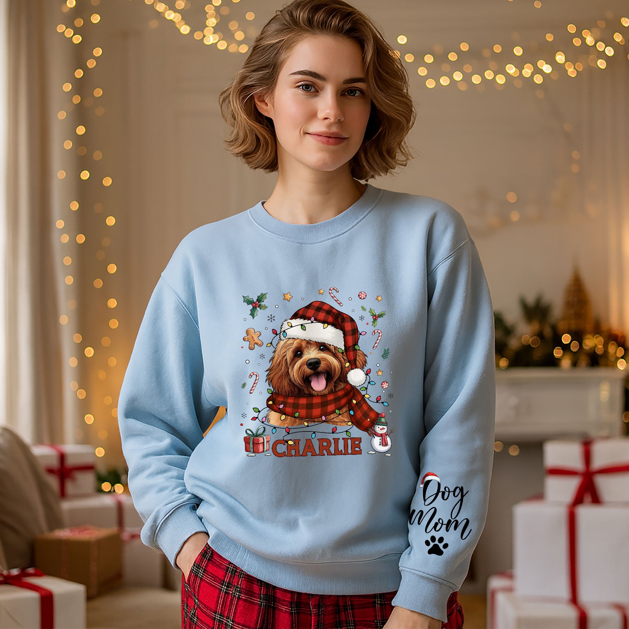 Custom Dog Mom Sweatshirt – Personalized Pet Gift