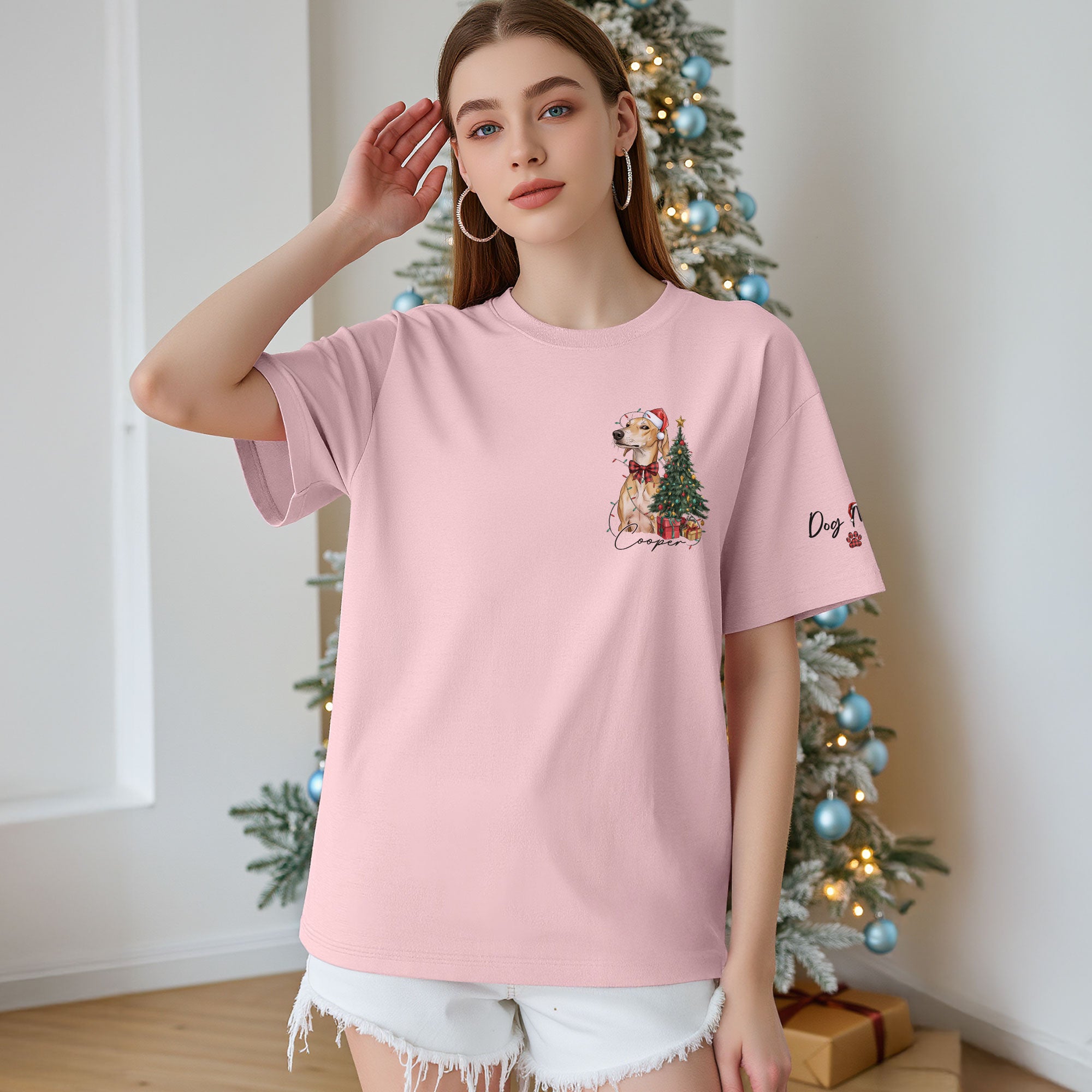 Custom Pet Photo Shirt – Personalized Dog Christmas Shirt, Perfect Gift for Pet Lovers