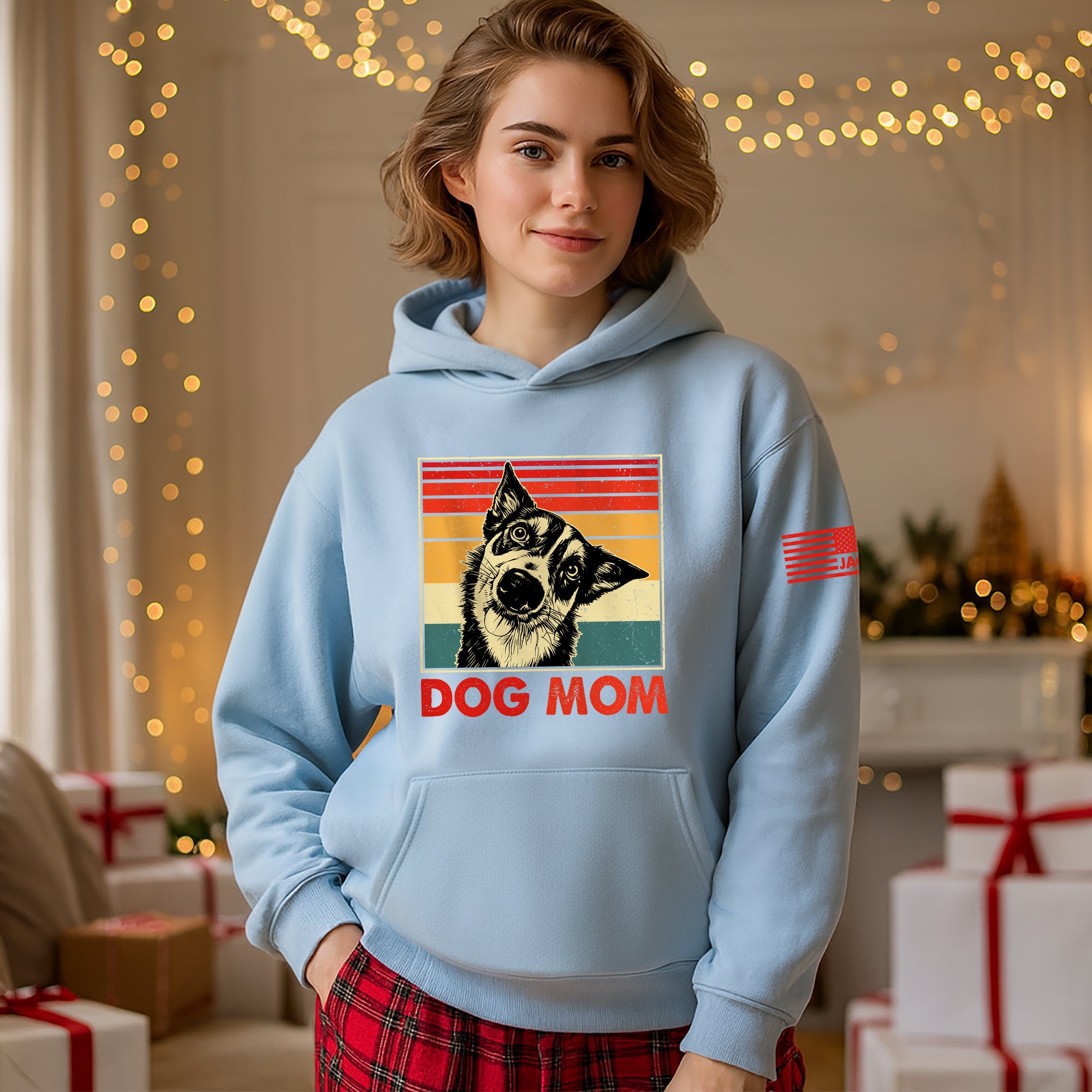 Custom Dog Dad Hoodie – Personalized Pet Photo Retro Hoodie, Gift for Dog Lovers