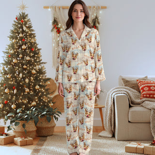 Personalized Pet Name Pajama Pants – Custom Dog Photo Christmas Lounge Bottoms