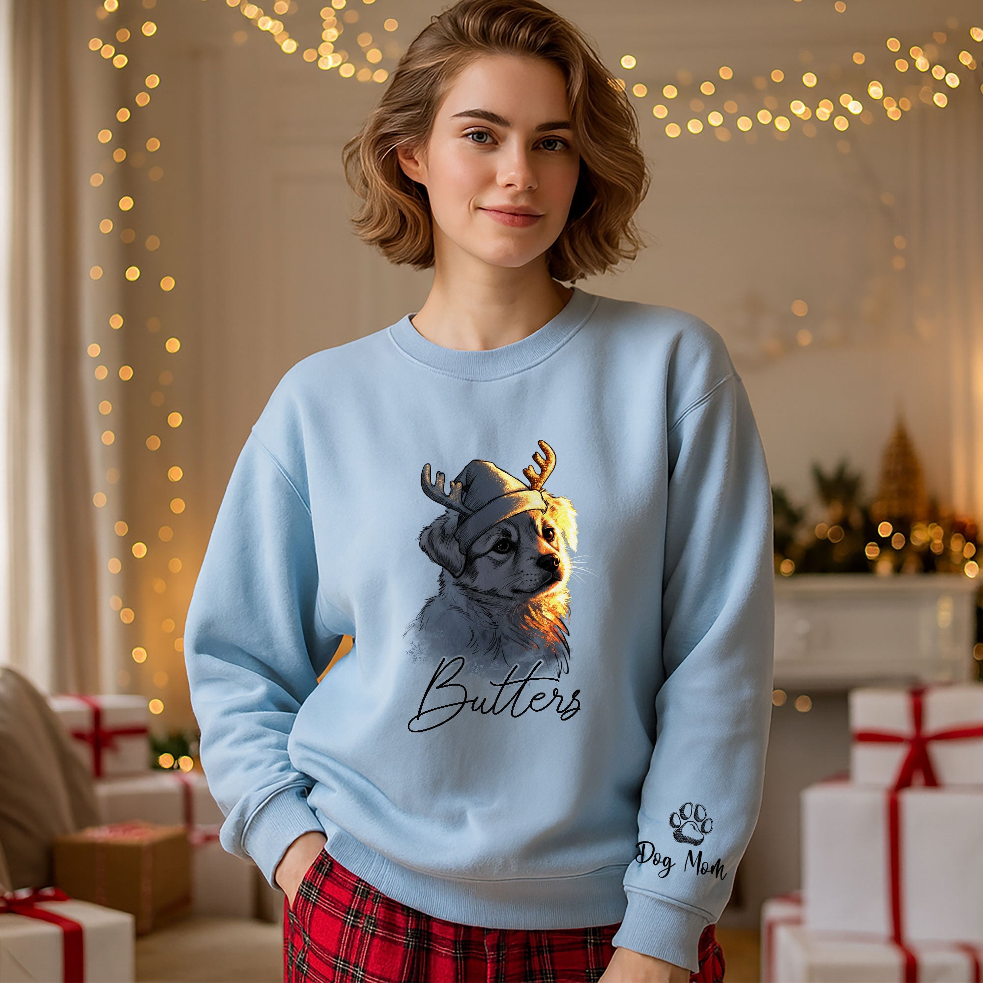 Personalized Dog Mom Sweatshirt Featuring Your Pet’s Face