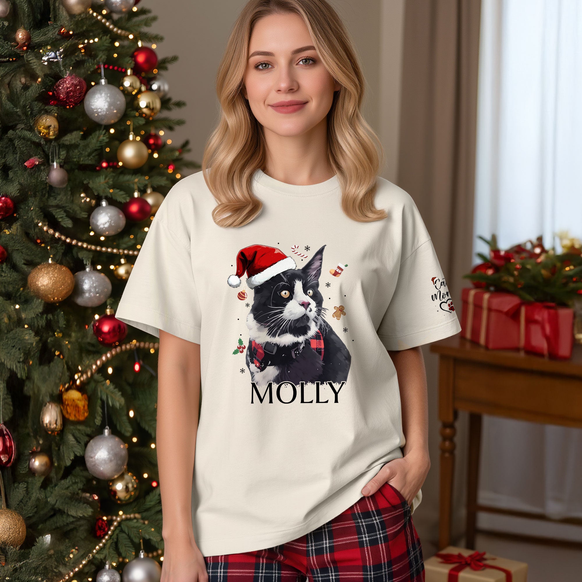 Personalized Cat T-Shirt – Custom Pet Photo Tee Gift for Animal Lovers