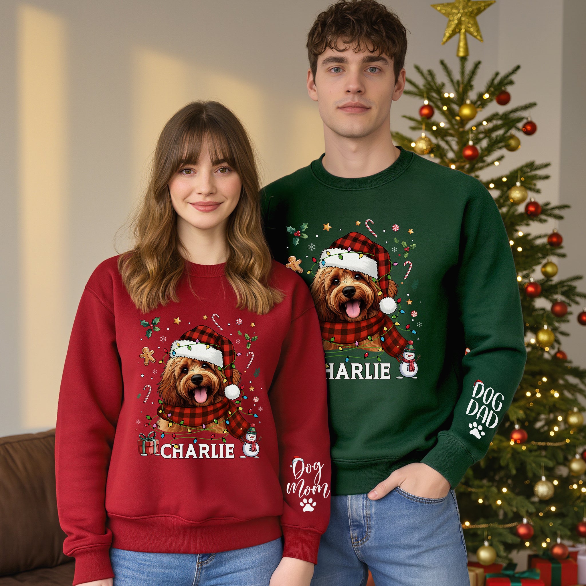 Custom Dog Mom Sweatshirt – Personalized Pet Gift