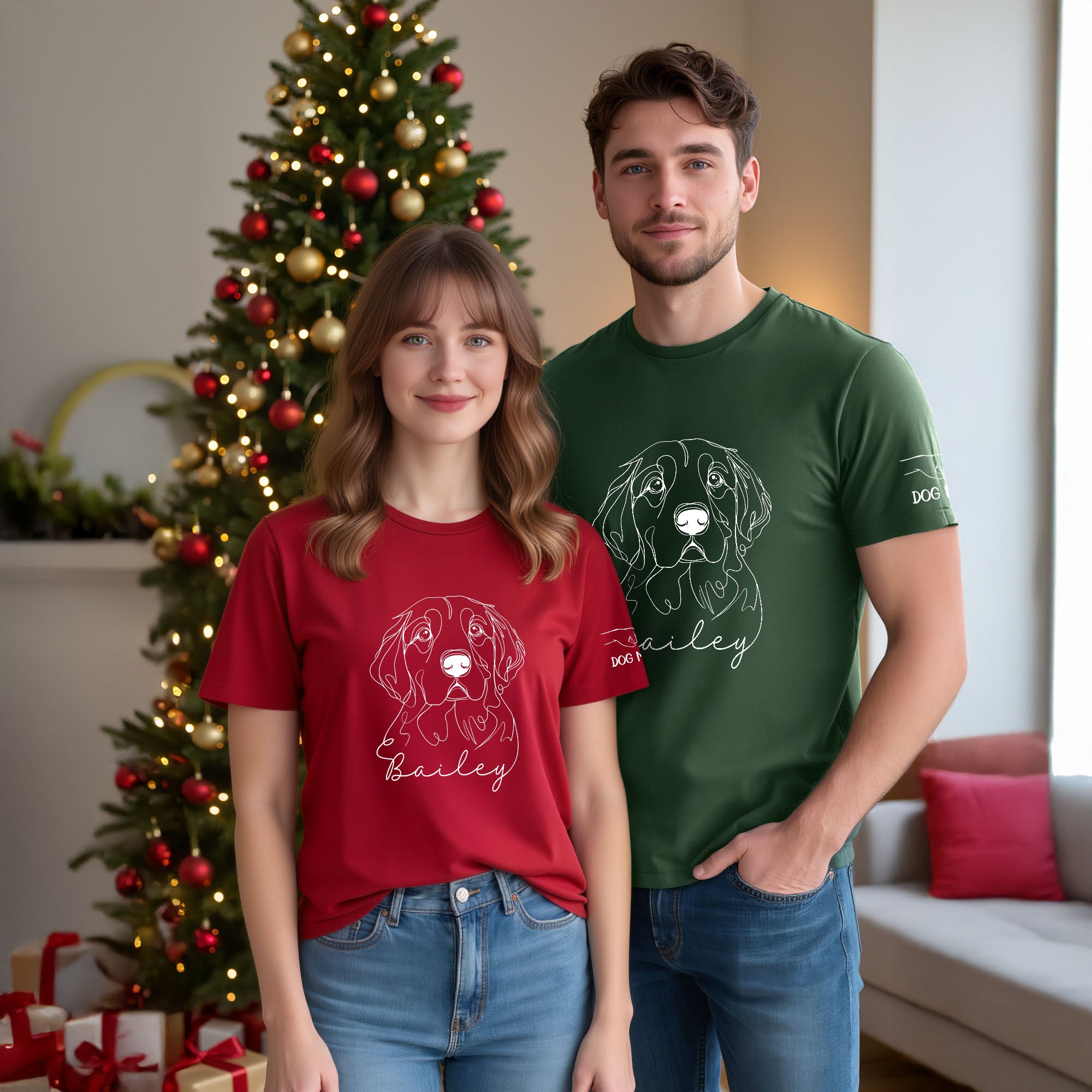 Custom Pet Photo T-Shirt – Personalized Dog Mom Shirt, Funny Christmas Gift for Pet Lovers