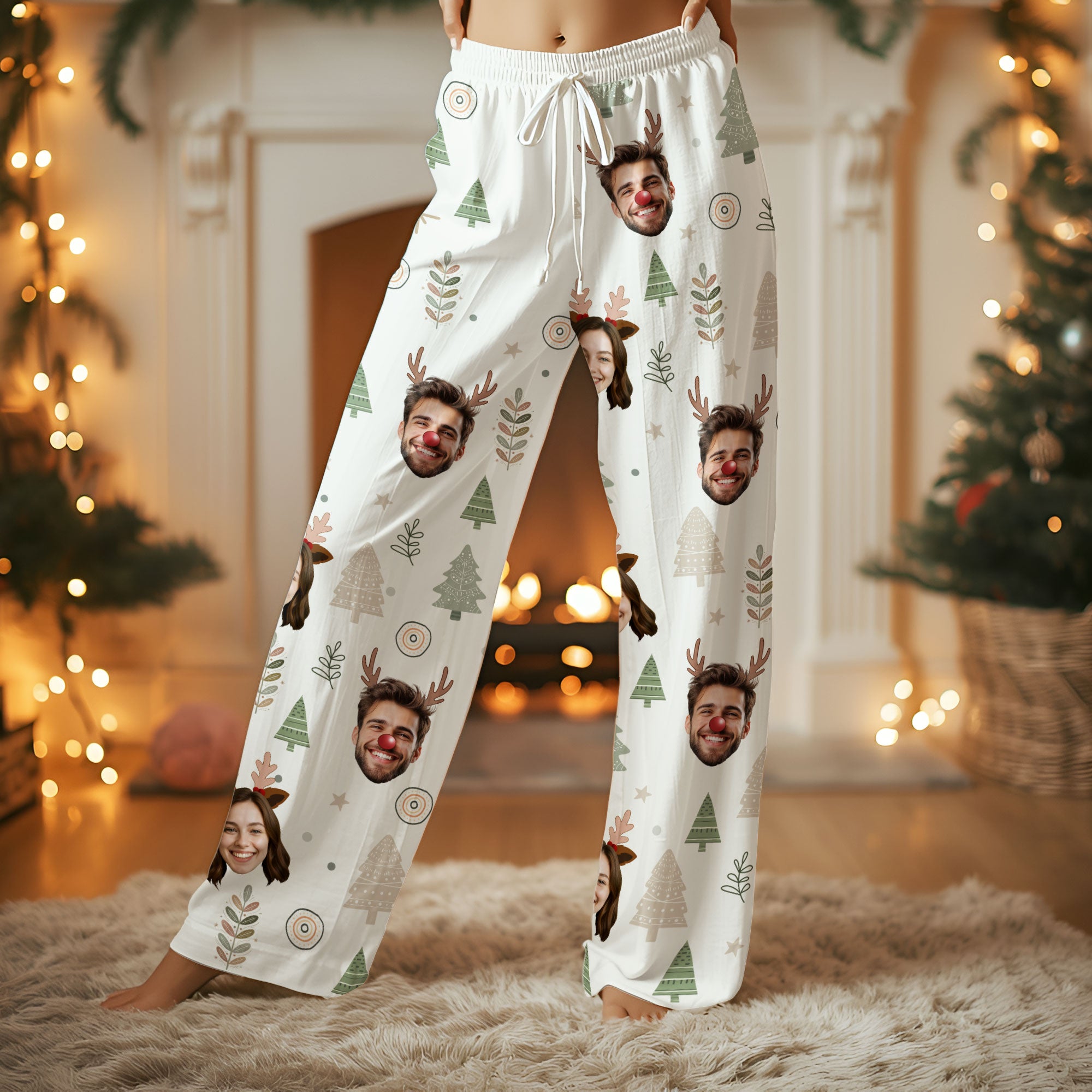 Custom Face Pajamas – Personalized Christmas PJs, Funny Matching Set for Lovers Gift