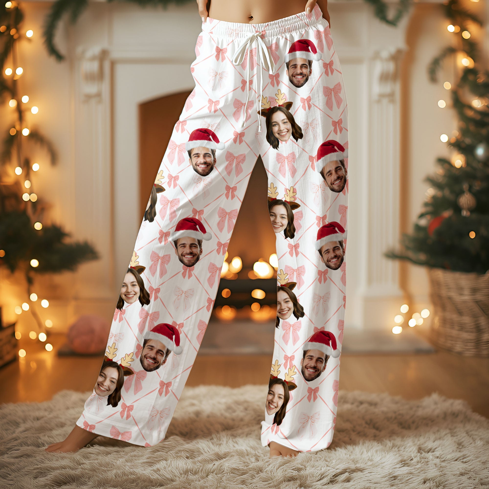 Personalized Photo Christmas Pajamas – Custom Matching PJs, Funny Sleep Set for Couples