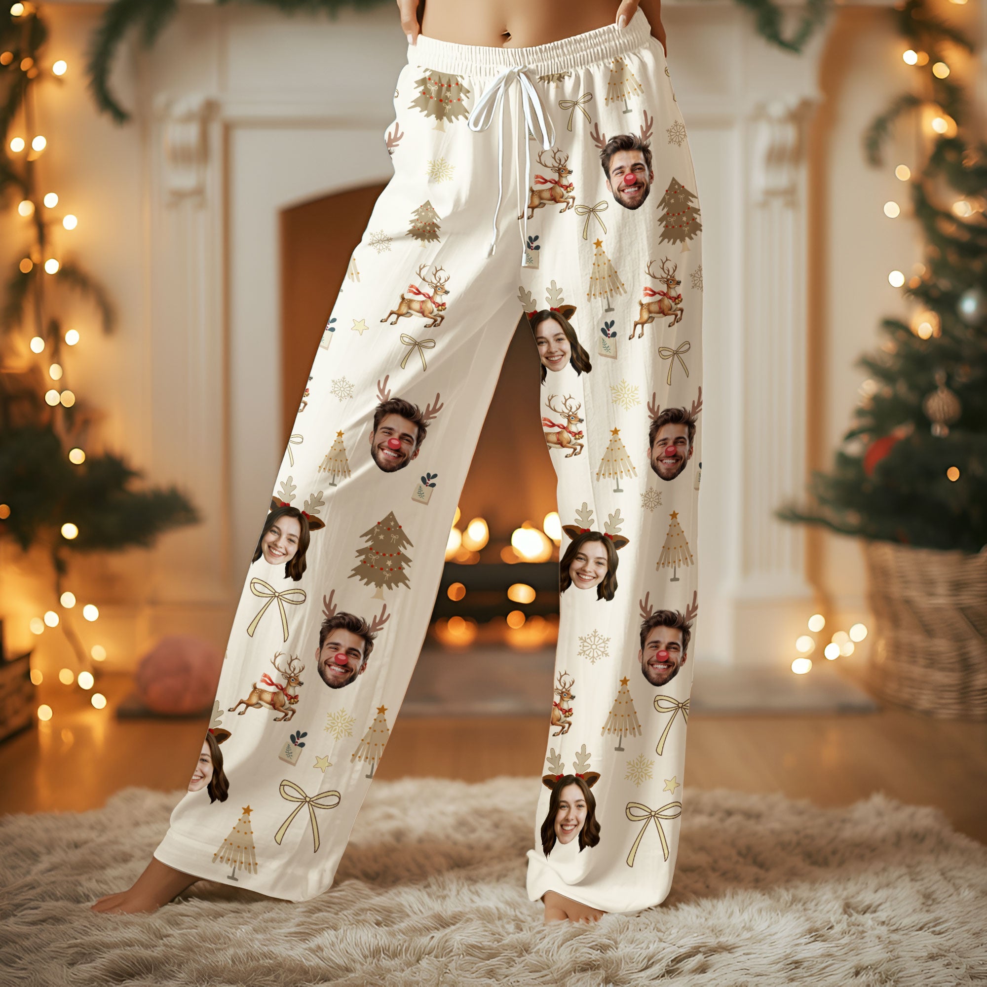 Personalized Christmas Pajamas – Custom Face PJs, Funny Matching Sleep Set for Family Gift