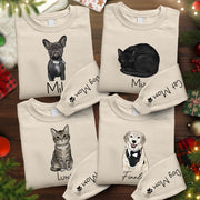 Custom Dog Lover Sweatshirt – Personalized Pet Photo Crewneck, Christmas Gift for Women