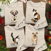 Custom Dog Sweatshirt – Personalized Pet Design with Your Dog’s Minimalist Portrait