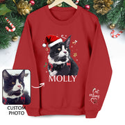 Personalized Sweatshirt for Cat Moms – Custom Cat Design with Your Pet’s Photo