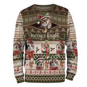 Funny Cat Christmas Sweater – Custom Holiday Sweatshirt for Men & Women Gift