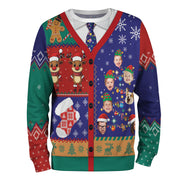Custom Photo Ugly Christmas Sweater – Personalized Holiday Sweatshirt for Funny Gift