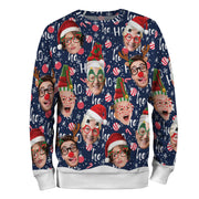 Custom Family Photo Ugly Christmas Sweater – Personalized Holiday Gift Sweatshirt for Family