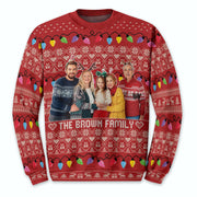 Custom Face Christmas Sweater – Personalized Ugly Holiday Sweatshirt, Funny Family Xmas Gift