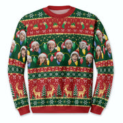 Custom Ugly Christmas Sweater – Personalized Photo Holiday Knit for Family, Pets & Festive Celebrations