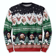 Custom Ugly Christmas Sweater – Personalized Photo Winter Holiday Knit for Family, Pets & Fun Gifting