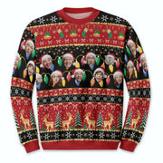 Custom Ugly Christmas Sweater – Personalized Photo Festive Knit for Family, Pets & Holiday Laughs