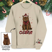 Personalized Cat Mom Sweatshirt  – Custom Christmas Sweatshirt