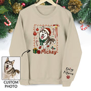 Personalized Dog Mom Sweatshirt – Custom Christmas Sweatshirt for Women