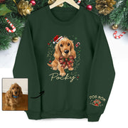 Dog Mom Christmas Sweatshirt – Custom Pet Lover Gift