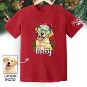 Custom Pet Christmas Shirt – Personalized Dog T-Shirt, Cute Holiday Gift for Pet Lovers