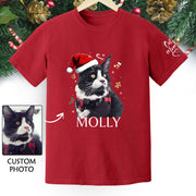Personalized Cat T-Shirt – Custom Pet Photo Tee Gift for Animal Lovers