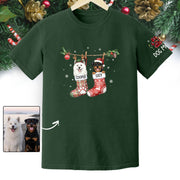 Custom Dog Lover Tee – Personalized Christmas Shirt, Cute Gift for Pet Lovers