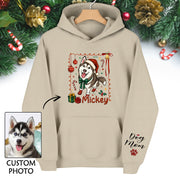 Custom Dog Christmas Hoodie – Personalized Pet Photo Gift for Dog Moms