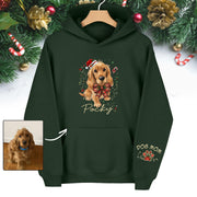 Custom Christmas Dog Hoodie – Personalized Pet Photo Gift for Dog Moms